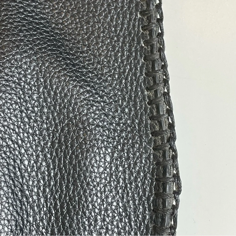 CHI Designed by Falchi Snakeskin & Pebble Leather Shoulder Bag